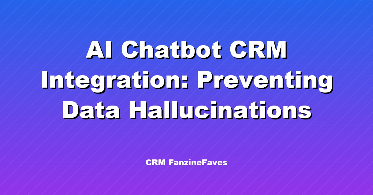 AI Chatbot CRM Integration: Preventing Data Hallucinations